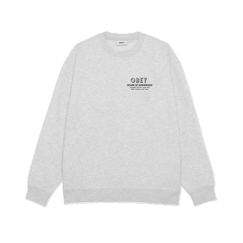 OBEY House Of Subversion Graphic Crew Neck Sweatshirt Size XL